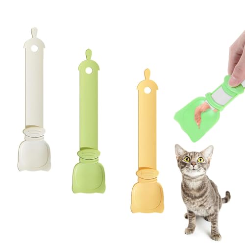 Katze Strip Feeder Squeeze Löffel,Katzen Feed Strip,3 Stück 27cm Katzenfutter Löffel,Katzen Leckerei Löffel,Katzenstreifen Squeeze Löffel Hanging Holes,zum Haustiere Auspressen von Pürees und Snacks Katze Strip Feeder Squeeze Löffel,Katzen Feed Strip,3 Stück 27cm Katzenfutter Löffel,Katzen Leckerei Löffel,Katzenstreifen Squeeze Löffel Hanging Holes,zum Haustiere Auspressen von Pürees und Snacks von Butyeak