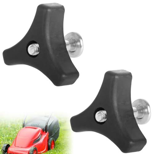 Universal-Rasenmähergriff, Rasenmäher Flügelmutter Schraube Bolzen, Dreieck Griff Knauf Mutter Schraube, 2PC Dreieck Nut Bolt, Dreieck Griff Drehknopf-Schraube Bolt,Werkzeug für Rasenmäher Maschine Universal-Rasenmähergriff, Rasenmäher Flügelmutter Schraube Bolzen, Dreieck Griff Knauf Mutter Schraube, 2PC Dreieck Nut Bolt, Dreieck Griff Drehknopf-Schraube Bolt,Werkzeug für Rasenmäher Maschine von Butyeak