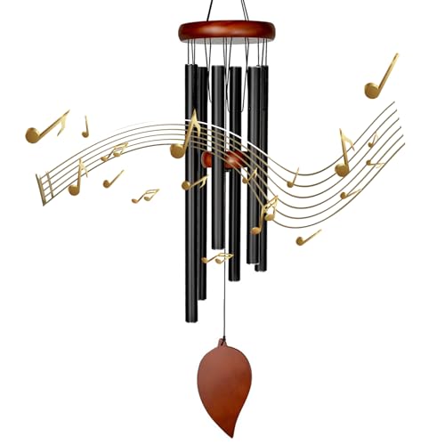 Windspiel Metall,Windspiele für Draußen Hängend,82cm Windspiel Garten, Wind Chimes,Klangspiel Garten Wetterfest,Windspiele Balkon,Klangspiel Garten Hängend,Glockenspiel für Terrasse,Gartenwindspiel von Butyeak