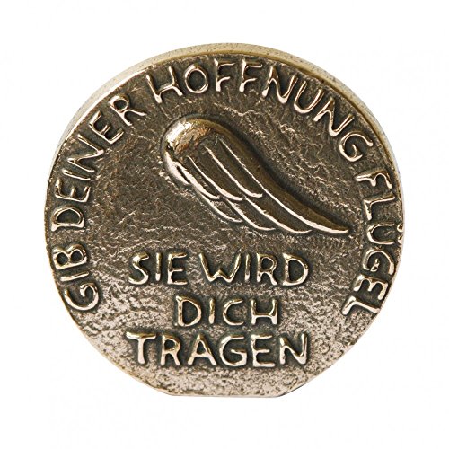 Bronzeplakette Hoffnung, 8 cm, zum Aufstellen und Hängen, Kerstin Stark von Butzon & Bercker