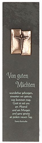 Butzon & Bercker 154527 Schieferrelief "Von guten Mächten" mit Korpusplakette aus Bronze von Butzon & Bercker