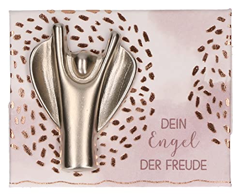 Butzon & Bercker Engel-Handschmeichler aus Feinmetall - Dein Engel, Maße 2,4 x 3,2 cm - Kleiner Glückbringer und Begleiter für Kinder und Erwachsene (Engel der Freude) von Butzon & Bercker