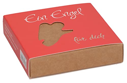 Butzon & Bercker Engel-Handschmeichler aus Platanen-Holz - Dein Engel für Dich mit Heft in Geschenkverpackung; Maße 5 x 4 x 1,1 cm, Glücksbringer für Kinder und Erwachsene von Butzon & Bercker