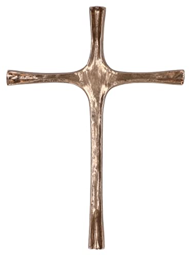 Butzon & Bercker Kunstvolles Wand-Kreuz aus Bronze, Maße 16 x 22 x 1,4 cm von Butzon & Bercker