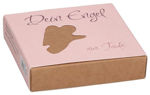 Butzon & Bercker Geschenkset – Dein Engel zur Taufe (rosa), mit Holzengel aus Platanenholz und Heft, Geschenkidee zur Kindertaufe für Mädchen, symbolstark, liebevoll und wertvoll verpackt von Butzon & Bercker