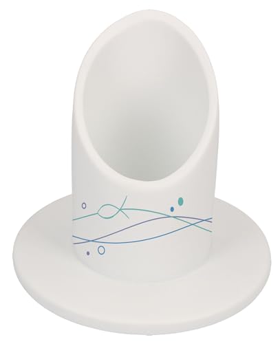 Porzellanleuchter Schutz und Segen - Handgefertigter Kerzenleuchter, perfekt für Tauf- und Kommunionkerzen, Elegante christliche Tischdekoration, für Kerzen mit Durchmesser 4 cm von Butzon & Bercker