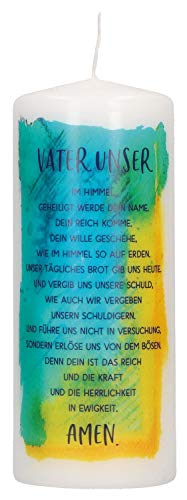 Butzon & Bercker Vater Unser Gebet Kerze 15 cm Brotduft Stumpenkerze Innen- und Außenbereich geeignet von Butzon & Bercker