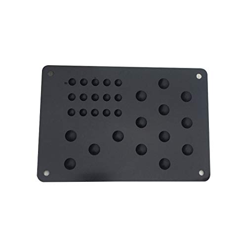 Buwei Universal Aluminium Auto Bodenmatte Patch rutschfeste Fersenplatte Fußstütze Pedal von Buwei