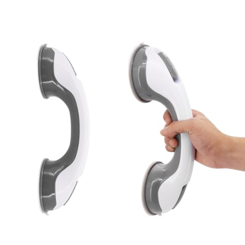 2 Stück Haltegriff Dusche Ohne Bohren, Griff Duschgriff Haltegriffe mit Saugnapf, Wannengriff für Badezimmer, für Kinder Schwangere und ältere 2 Stück Haltegriff Dusche Ohne Bohren, Griff Duschgriff Haltegriffe mit Saugnapf, Wannengriff für Badezimmer, für Kinder Schwangere und ältere von Buwico
