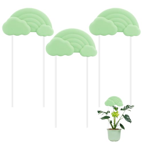 3 Stück Bewässerungskugeln für Pflanzen,Regenbogenförmiges Pflanzenbewässerungssystem, Automatische Bewässerung für Pflanzen, Geeignet zum Pflanzen selbstbewässerung für Drinnen und Draußen (Grün) von Buwico