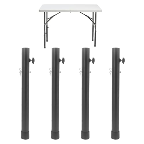 4 Stück Klappbare Tischbeinverlängerung, 20/44cm Verstellbarer Tischbeinverlängerung mit 4-Riegeln und 4-Verriegelungsstiften, Höhenverstellbar, Geeignet für Gerade Oder Gebogene Beinfalttische (44CM) 4 Stück Klappbare Tischbeinverlängerung, 20/44cm Verstellbarer Tischbeinverlängerung mit 4-Riegeln und 4-Verriegelungsstiften, Höhenverstellbar, Geeignet für Gerade Oder Gebogene Beinfalttische (44CM) von Buwico