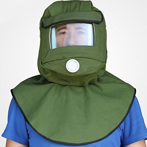 Buwico® Sand Blasting Hood Sandblaster Hood Mask Cap Windproof Blasting Hood Dust Protective Tool by Buwico von Buwico