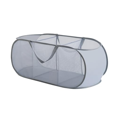 Groß 103L Faltbarer Wäschekorb, Schmutziger Korb Laundry Baskets, Mesh Aufbewahrungskorb, für Home Organizer Kinderzimmer College Dorm Camping Und Reisen von Buwico