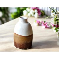 Keramik Vase - Handgefertigte Creme & Rotbraune Flasche, Einzigartiges Wohndekor, Rustikaler Blumenhalter, Geschenk Für Pflanzenliebhaber Keramik Vase - Handgefertigte Creme & Rotbraune Flasche, Einzigartiges Wohndekor, Rustikaler Blumenhalter, Geschenk Für Pflanzenliebhaber von BuxtonPotteryAU