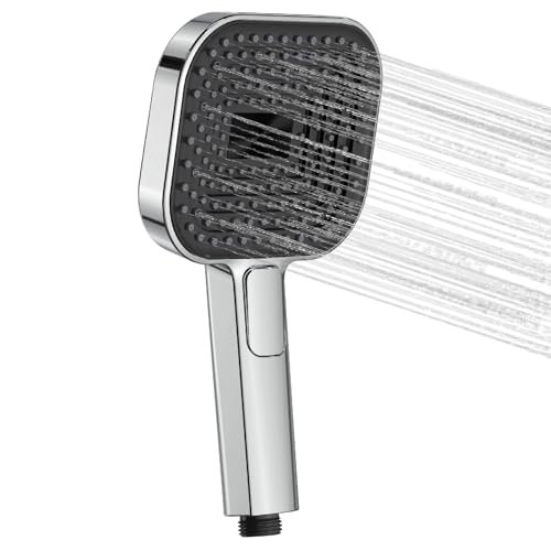 Buycard Duschkopf Chrom,Duschkopf Groß(Φ135mm) mit 3 Strahlarten, Duschbrause für Duschkopf Wassersparend, Shower Head für Baden,Duschkopf Chrom. von BuyCard