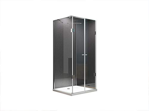 BuyLando.Shop [Typ-Emma] U Form Duschkabine - Dusche - ESG - Pendeltüren - Variationen (90x90x180cm + Duschwanne) von BuyLando