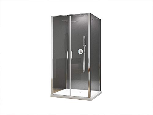 BuyLando.Shop [Typ-Nora´s] U Form Duschkabine - Dusche - ESG - Variationen (90x75x195cm) von BuyLando