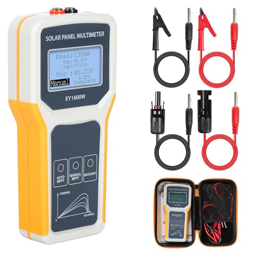 BuyWeek 1600W Photovoltaik Solarpanel Tester Solar Panel Multimeter MPPT Tester mit LCD Display Hintergrundbeleuchtung Leerlaufspannung Testgerät für Solar PV Anlage Solarmodul Tests BuyWeek 1600W Photovoltaik Solarpanel Tester Solar Panel Multimeter MPPT Tester mit LCD Display Hintergrundbeleuchtung Leerlaufspannung Testgerät für Solar PV Anlage Solarmodul Tests von BuyWeek