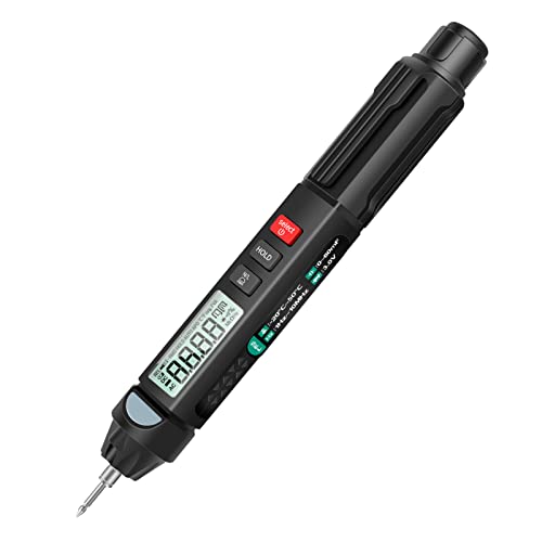 BuyWeek Digital Multimeter, A3007 AC/DC Voltmeter Hohe Präzision Spannungsprüfer Widerstand Kapazität Temperatur Durchgangsprüfer mit True RMS 6000 Counts von BuyWeek