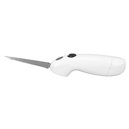 BuyWeek Elektrisches Messer, Elektrisches Tranchiermesser, Küchenmesser, Batteriebetrieben, Tragbares Steakmesser Für Truthahn, Brot, Käse, Gemüse, Obst von BuyWeek