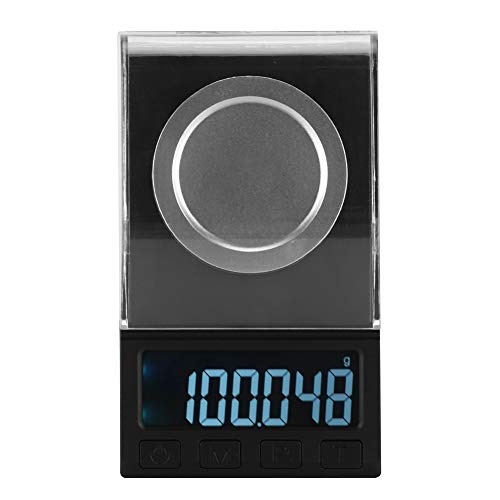BuyWeek Feinwaage, 100g/0,001g Grammwaage LCD Digital Waage Mini Küchenwaage Schmuckwaage Kaffeewaage Präzisionswaage Elektronische Waage Gewichtsmessgerät von BuyWeek