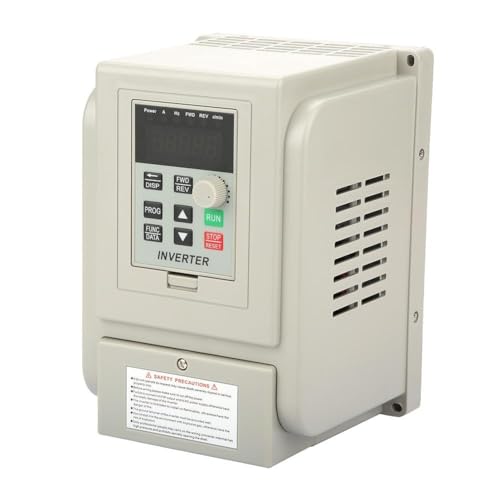 BuyWeek Frequenzumrichter Einphasen Drehzahlregler VFD Frequenzumrichter Controller 2.2KW für 3-phasigen Wechselstrommotorantrieb von BuyWeek