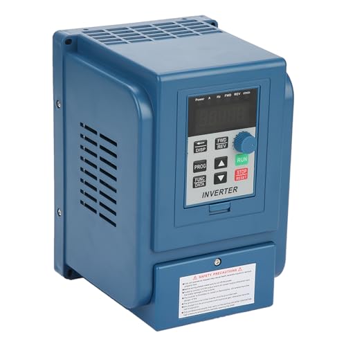 BuyWeek Frequenzumrichter VFD-Drehzahlregler 3 Phasen Frequenzumrichter PWM Controller für 3-phasigen Motor Wechselstrommotorantrieb Wechselrichtermotorantrieb, 380VAC 1.5KW von BuyWeek