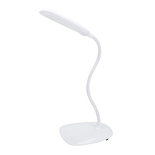 BuyWeek LED Tischlampe, Flexible USB Schreibtischlampe Dimmbar Nachttischlampe Touch Schalter Leselampe Weiß von BuyWeek