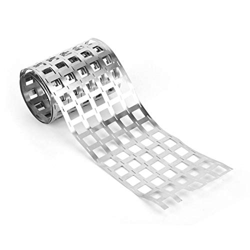 BuyWeek Nickelband, 1M Vernickeltes Stahlbandblech Reiner Nickelstreifen Nickel Platte Band Nickel Streifen für 18650 Lithium Batteriepack Punktschweißen(6P 0.15 * 107.5mm) von BuyWeek