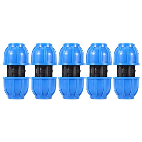 BuyWeek Rohrverbinder, 5 Stück 20 mm auf 20 mm Gerader Wasserrohrverbinder PE Kunststoff Rohrkupplung Gerader Rohranschluss Adapter Fitting BuyWeek Rohrverbinder, 5 Stück 20 mm auf 20 mm Gerader Wasserrohrverbinder PE Kunststoff Rohrkupplung Gerader Rohranschluss Adapter Fitting von BuyWeek