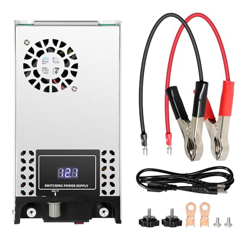 BuyWeek Schaltnetzteil Transformator 12V 50A 600W Netzteil Adapter Transformator 0-12VDC Ausgang 110V-230VAC Eingeben, Einstellbarer Transformator für LED Streifen von BuyWeek