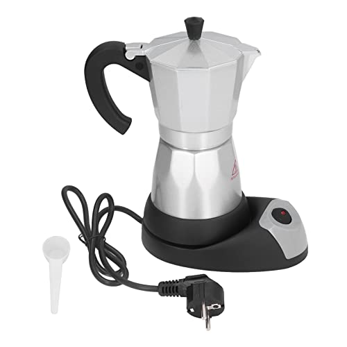 BuyWeek Espressokocher Elektrisch, 480W Elektrische Espressomaschine Aluminium Moka Pot 300ml Elektrische Kaffeekanne EU Stecker 220V-240V von BuyWeek