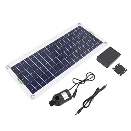 BuyWeek Solar Wasserpumpe Kit, 30W Polysilizium Solarpanel Springbrunnen Teichpumpe Kit für Sonnen Betriebene Brunnen Teich Gärten von BuyWeek