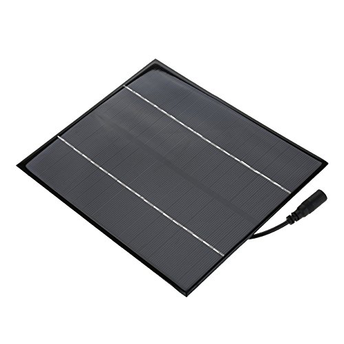 Solarpanel, 6W 12V Solarpanel Tragbares Monokristallines Solarpanel-Ladegerät DIY Solarpanels Externe Batterie für Outdoor-Camping von BuyWeek