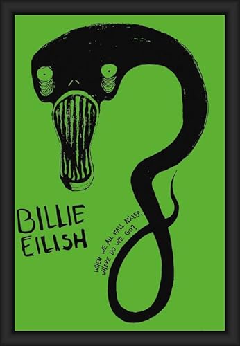 BUY ART FOR LESS Billie Eilish Gerahmtes Kunstposter, offizielles Lizenzprodukt, 61 x 91 cm, stabiler Holzrahmen mit Plexiglas, fertig zum Aufhängen BUY ART FOR LESS Billie Eilish Gerahmtes Kunstposter, offizielles Lizenzprodukt, 61 x 91 cm, stabiler Holzrahmen mit Plexiglas, fertig zum Aufhängen von Buyartforless