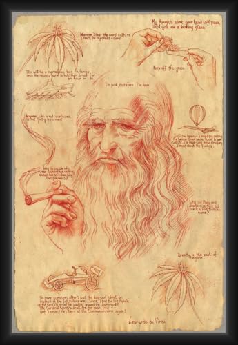 BUY ART FOR LESS Offiziell lizenziertes Leonardo Da Vinci – Topf – gerahmtes Kunstposter – 61 x 91 cm – stabiler Holzrahmen mit Plexiglas – fertig zum Aufhängen BUY ART FOR LESS Offiziell lizenziertes Leonardo Da Vinci – Topf – gerahmtes Kunstposter – 61 x 91 cm – stabiler Holzrahmen mit Plexiglas – fertig zum Aufhängen von Buyartforless