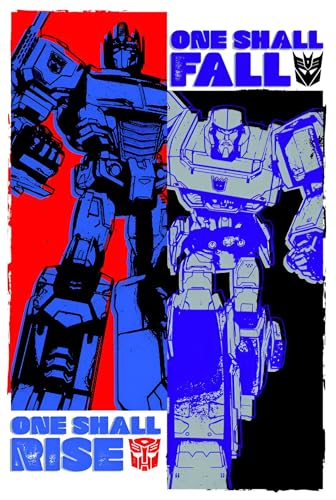 BUY ART FOR LESS Offiziell lizenziertes Transformers – Rise and Fall Kunstposter – 61 x 91 cm – dekorativer Druck – Posterpapier – fertig zum Rahmen von Buyartforless