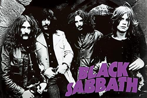 Buyartforless Black Sabbath Group 36x24 Music Group Art Print Poster von Buyartforless