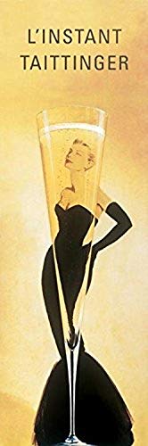 Buyartforless L 'Instant Taittinger (Grace Kelly Champagne Ad), 91,4 x 30,5 cm, Champagner-Kunstdruck, Wanddekoration, sexy Retro-Vintage-Werbung von Buyartforless