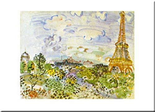 Buyartforless La Tour Eiffel by Raoul Dufy 16x20 Art Print Poster von Buyartforless
