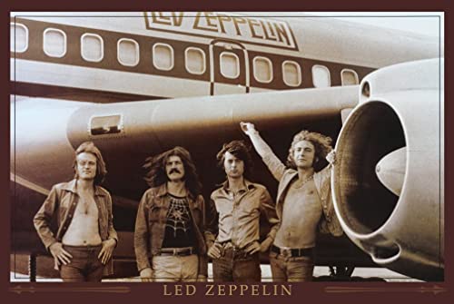 Buyartforless Led Zeppelin Das Raumschiff Flugzeug, 91 x 61 cm, Musik-Kunstdruck, Wanddekoration, klassisches Bild von Buyartforless
