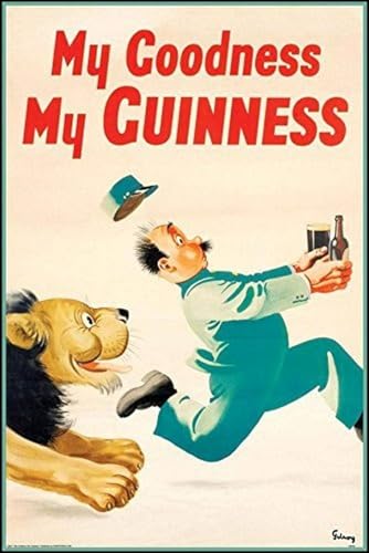 Guinness Beer My Goodness My Guinness by Gilroy 36x24 Advertising Art Print Poster Irish Stout Brew von Buyartforless