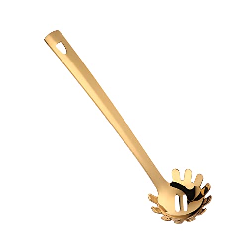 YDware Gold Spaghettilöffel Edelstahl 30 cm, Nudelkelle, Nudellöffel, Spülmaschinengeeignet YDware Gold Spaghettilöffel Edelstahl 30 cm, Nudelkelle, Nudellöffel, Spülmaschinengeeignet von Buyer Star