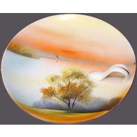 Antike Nippon Zitronenschale Handbemalte Servierschale von BuyfromGroovy