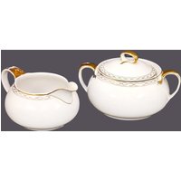 Antikes Alfred Meakin Milchkännchen Und Zuckerdose Set Edwardian England von BuyfromGroovy