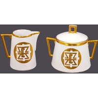 Antikes J & C Holwein Bavaria Milchkännchen Und Zuckerdose Set Antikes J & C Holwein Bavaria Milchkännchen Und Zuckerdose Set von BuyfromGroovy