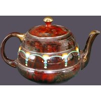 Gibsons Eclat Teekanne Handgemaltes Jugendstil Dekor von BuyfromGroovy