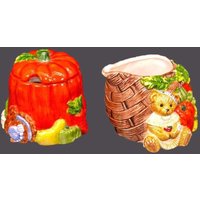 Vintage Cherished Teddies Milchkännchen Und Zuckerdose Im Set We Bear Thanks Enesco, 1997 von BuyfromGroovy