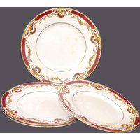 Vintage John Maddock Botschaft Royal Dessert Teller - 4Er Set Made in England von BuyfromGroovy