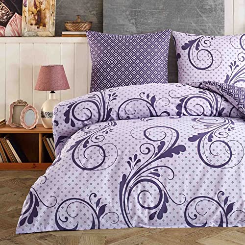 Buymax® Bettwäsche 200x200 100% Baumwolle 3-Teilig Bettbezug - Bettwäsche-Sets 200 x 200cm mit 2 mal Kissenbezüge 80x80cm, ÖKO-TEX Renforcé-Bettdeckenbezug Set mit Reißverschluss Buymax® Bettwäsche 200x200 100% Baumwolle 3-Teilig Bettbezug - Bettwäsche-Sets 200 x 200cm mit 2 mal Kissenbezüge 80x80cm, ÖKO-TEX Renforcé-Bettdeckenbezug Set mit Reißverschluss von Buymax